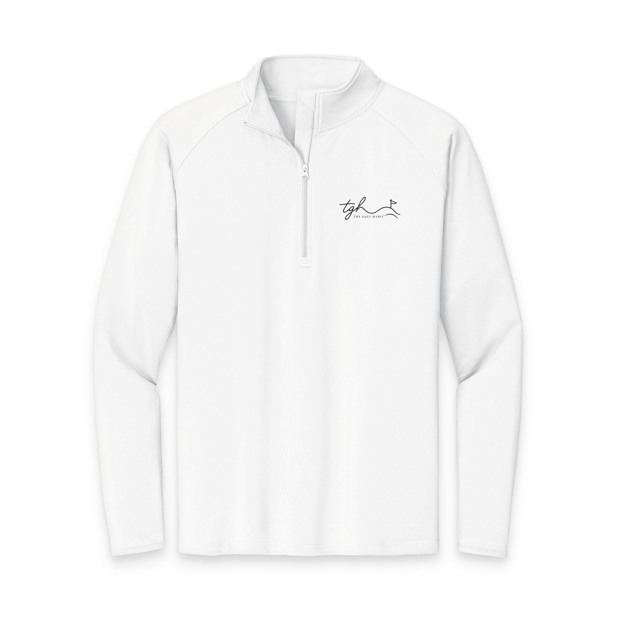 TGH Performance Quarter-Zip – White